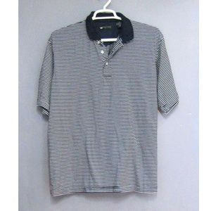 Wedge Golf Navy Blue & White Polo Shirt Size XL